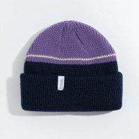 Frena Beanie - Navy Blocked Stripe