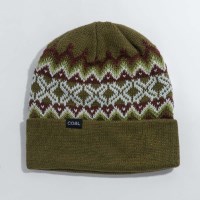 Winters Beanie - Olive / Off White