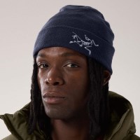 Embroidered Bird Toque - Black Sapphire