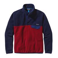 Men's Lightweight Synchilla Snap-T Pullover - Classic Red / Navy Blue - Men's Lightweight Synchilla Snap-T Pullover                                                                                                           