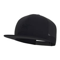 Men's Logo Trucker Flat Hat - Black