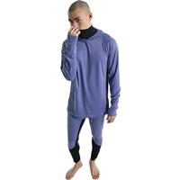 Men's Midweight X Base Layer Long Neck Hoodie - Slate Blue