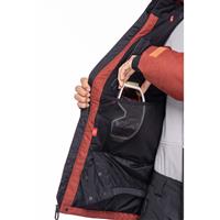 Men's GEO Insulated Jacket - Brick Red Heather Colorblock