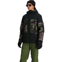 Men's Grommet Jacket - Patchwork Camo