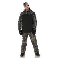 Men's Duotone 3 In 1 Snow Jacket - Black Night Camo