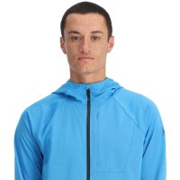 Men's Gridweb Fleece Hoodie - Aether Blue