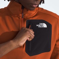 Men's Crest 1/4 Zip - Earthen Copper / TNF Black