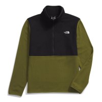 Men's Glacier Fleece 1/2 Zip - Forest Olive / TNF Black