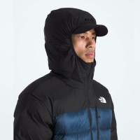 Men's Kalix Down Hoodie - Shady Blue / TNF Black