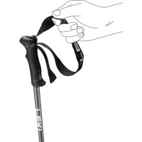 Unisex QNTM Ski Poles - Black / Blue