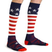 Men's Captain Stripe OTC Midweight Ski and Snowboard Sock with Cushion