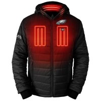 Men's Philadelphia Eagles 5V Puffer Battery Heated Jacket - Black