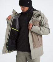 Men's Clement Triclimate® Jacket - Clay Grey / TNF Black