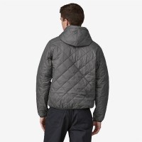 Men's Diamond Quilted Bomber Hoody - Noble Grey (NGRY)