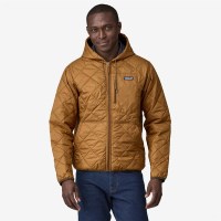 Men's Diamond Quilted Bomber Hoody - Shelter Brown (SHBN)