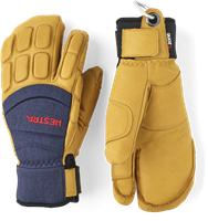 Vertical Cut CZone 3 Finger Glove - Navy / Tan (280) - Vertical Cut CZone 3 Finger Glove