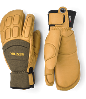 Vertical Cut CZone 3 Finger Glove - Olive / Tan (870) - Vertical Cut CZone 3 Finger Glove