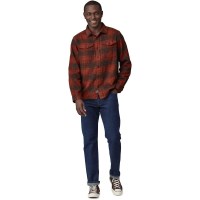 Men's Fjord Flannel Shirt - Cascade / Burnished Red (CARD)