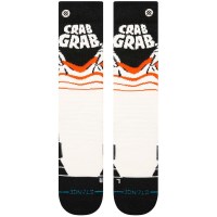 Crab Grab Mid Poly Snow Sock - Cream