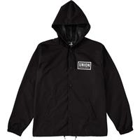 Men's Hooded Coaches Jacket - Black