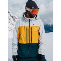 Men's [ak] Swash GORE-TEX Jacket - Gray Cloud / Golden Rod / Deep Emerald