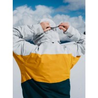 Men's [ak] Swash GORE-TEX Jacket - Gray Cloud / Golden Rod / Deep Emerald