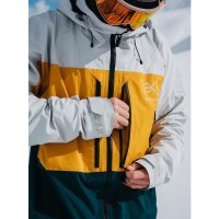 Men's [ak] Swash GORE-TEX Jacket - Gray Cloud / Golden Rod / Deep Emerald